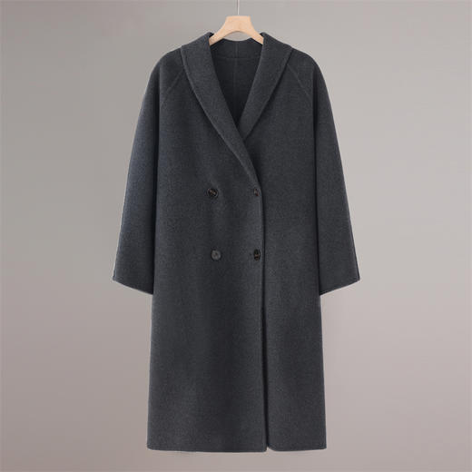 【清河羊毛羊绒专场】鹿展508 女士羊绒大衣 10%山羊绒 90%羊毛 商品图3