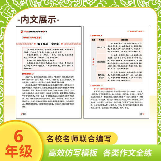 小学生分类作文同步辅导6年级 商品图3