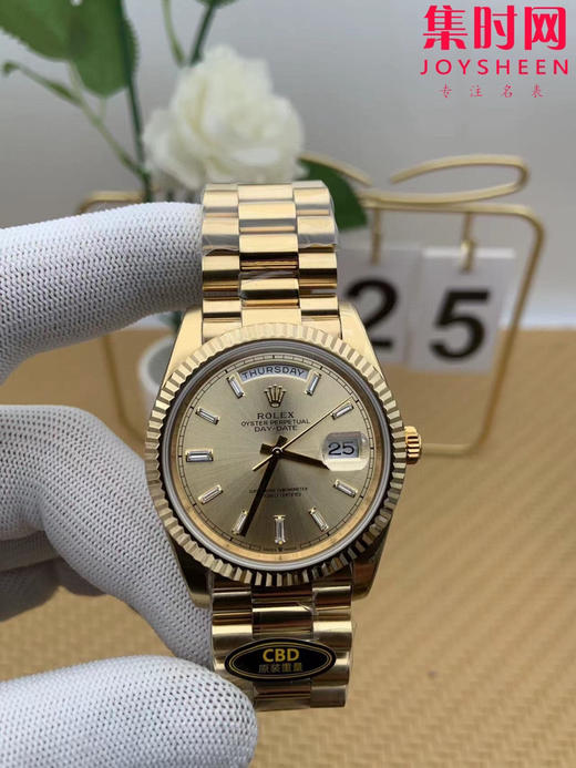 CBD配重版 V9升级版 重量200克+ 劳力士星期日历型系列 日志40mm 黄冰糖DD 商品图0