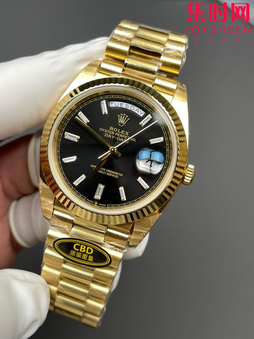 CBD配重版 V9升级版 重量200克+ 劳力士星期日历型系列 日志40mm 黑冰糖DD 商品图0