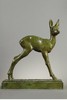 【已售】独角鹿西洋古董 20世纪比利时雕塑家r签名创作「小鹿」主题青铜雕塑 商品缩略图0
