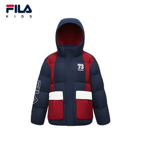 FILA KIDS斐乐童装男大童羽绒服2025冬新款儿童保暖K12B541910FNV