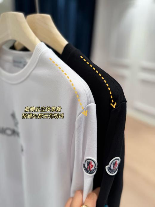Moncler男女同款字母全棉刺绣卫衣 商品图2