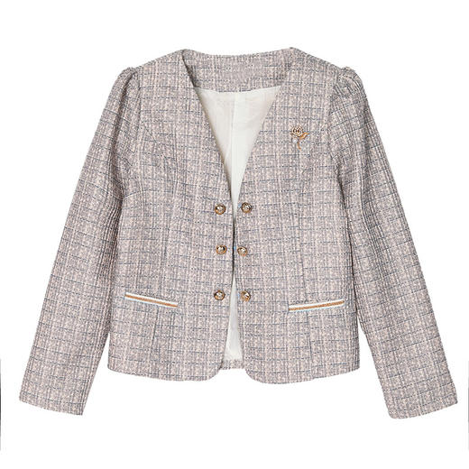 KQL E333N3105休闲西装外套宽松小西服妈妈上衣 商品图4