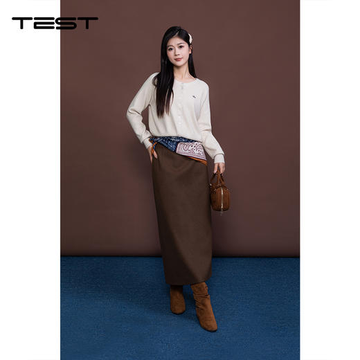 冬上新慵懒风圆领排扣宽松毛衣1254009 商品图2