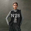 N°28 山羊绒马甲女秋冬季短款叠穿毛呢背心外套8855A1B552  商品缩略图1