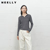 NEELLY纳俪商场同款冬季新款时尚简约针织衫女亲肤休闲连帽上衣N25101A01008 商品缩略图0
