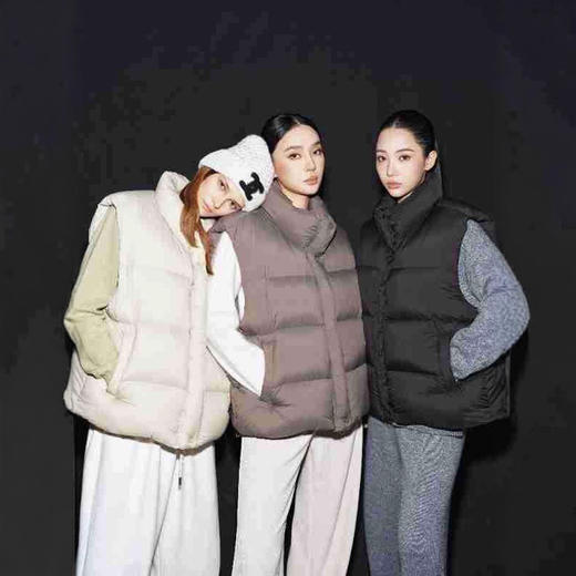 呼吸泡芙！三星白鸭绒羽绒马甲 男女同款 零压感轻薄羽绒服2025秋冬 商品图0