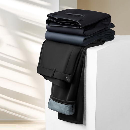 【特大码】【加绒】【DM】大依优型大码男装加厚西裤休闲直筒商务百搭长裤300斤 商品图3