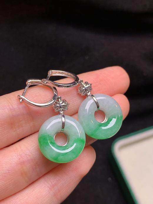 平安扣翡翠耳坠 商品图5