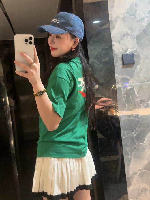 N&K徽标口袋圆领宽松短袖（DM6426）（蕾姐穿S） 商品图1