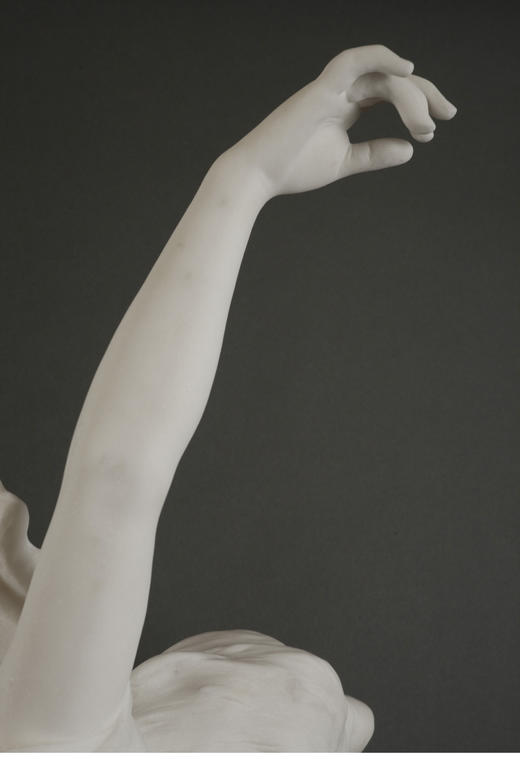 独角鹿西洋古董 19世纪瑞士雕塑家签名出品卡拉拉大理石人物雕塑作品《爱之星》 商品图7