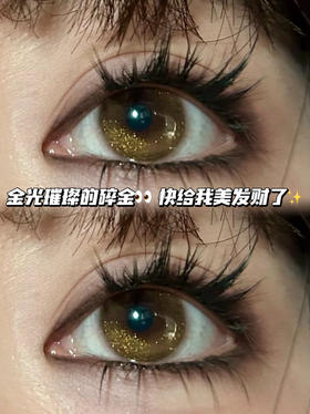 Golden brown金粉蛋黄棕·半年抛型 0/100/800度现货缺！其他度数货全！！