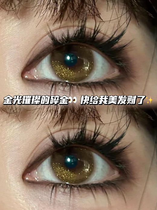Golden brown金粉蛋黄棕·半年抛型 0/100/800度现货缺！其他度数货全！！ 商品图0