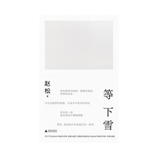 等下雪 | 赵松小说集，在一片空茫中，等待一场也许永远不会到来的雪 商品图1