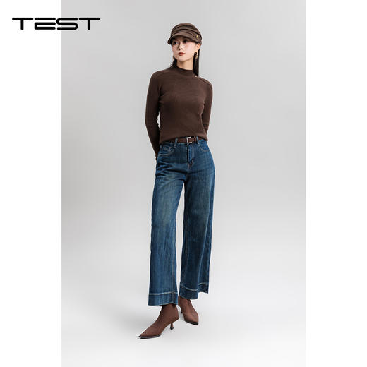 冬上新内搭显瘦半高领修身针织打底衫1254032 商品图1