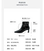 Westory2025年冬季小方头中跟微邹牛油皮复古老钱风短靴W25DS85391 商品缩略图8