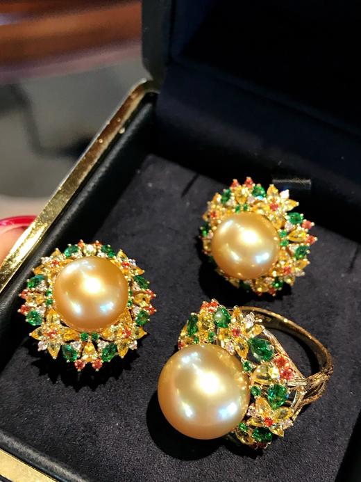 秘密花园金珠耳钉 商品图2