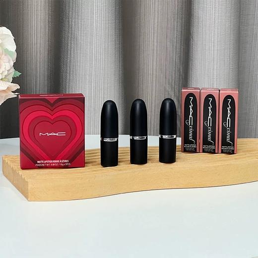 mac大宠爱口红三件套 1.8G*3 MAC魅可子弹头哑光唇膏口红大玩咖防水不掉色 商品图3