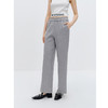 NEELLY纳俪商场同款冬季新款灰色直筒休闲裤女宽松运动风灰色长裤N25104H04502 商品缩略图1