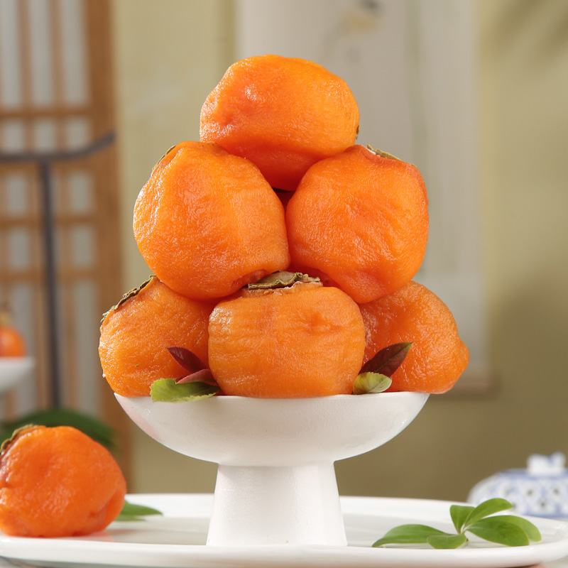 热卖！冰冰凉凉，一口爆浆！陕西富平糯叽叽冰柿 500g/盒