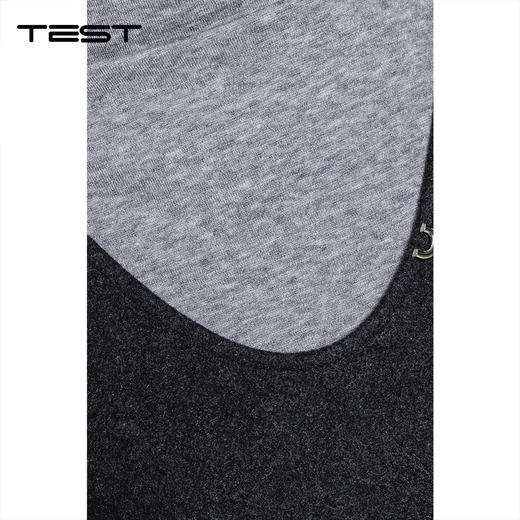 冬上新灰色高领内搭搭配毛呢马甲两件套1254022 商品图2