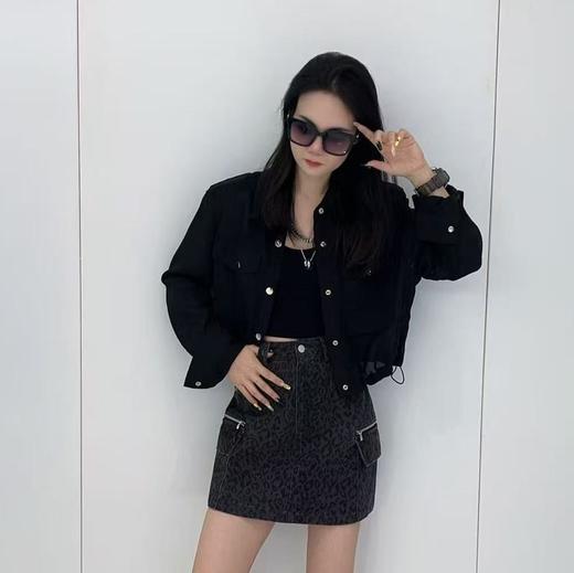 NC拼接系纽扣长袖小外套50419（黑）秋季152540060321 商品图0