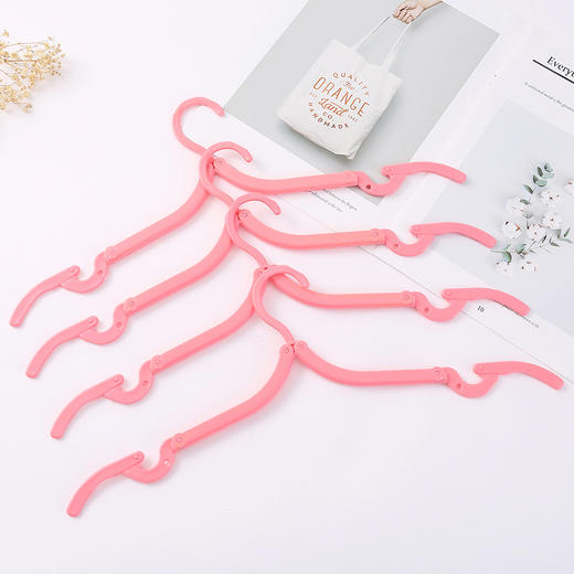 【送40个夹子】Trees&wind便携式折叠衣架20个|旅行袋里不可或缺的万金油！巴掌大小，随手折叠，挂衣物/包包/围巾/帽子 商品图0