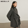 NEELLY纳俪商场同款冬新款气质收腰大衣女翻领显瘦双面呢羊毛外套N25104N04401 商品缩略图0