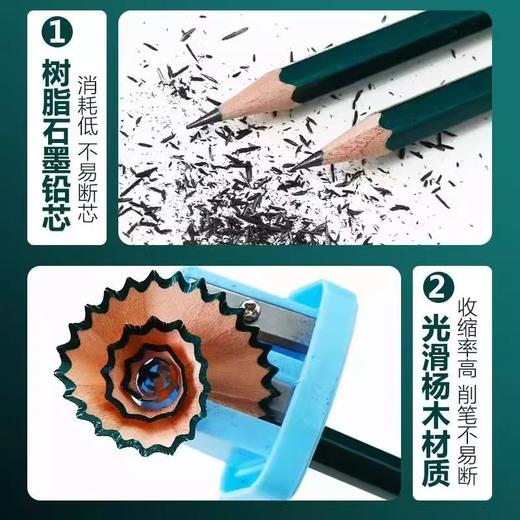 【秒杀9.9抢❗️20支装🔥2B书写铅笔】2B铅笔小学生学生专用，考试涂卡笔答题卡，儿童写字画画素描绘图专用L 商品图3