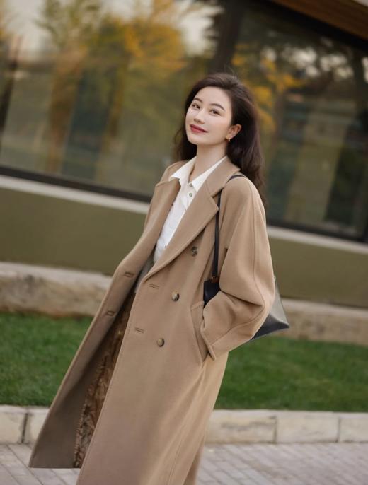 【只可换码，不退货】Maxmara 101801 山羊绒羊毛双排扣系带大衣（HY） 商品图3