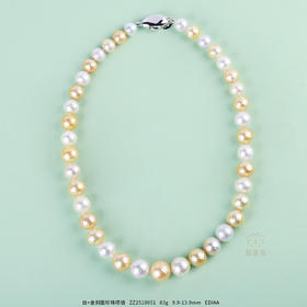 【高光时刻】白+金刻面珍珠项链   ZZ2510051