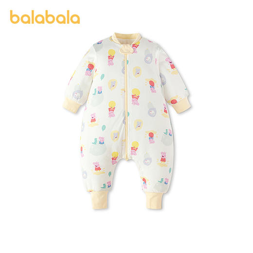 【小猪佩奇IP】巴拉巴拉婴儿睡袋宝宝睡衣豆豆绒保暖可拆卸袖子萌 商品图0