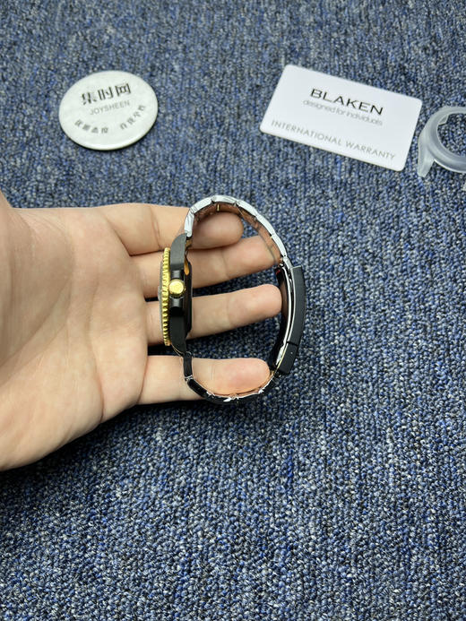 劳力士 BLAKEN 改装水鬼全黑 间金绿水鬼黑武士 男士腕表 商品图4