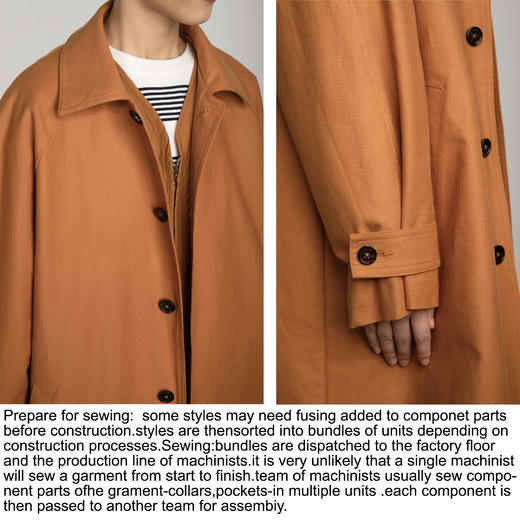 CryingCenter 可两穿 红茶可拆卸加棉内胆长风衣 大衣  哭喊中心 商品图3