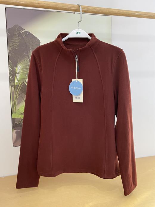 爆款松植屋秋冬女款暖绒瘦瘦衫｜温暖显瘦，一件到位 半拉链小立领外套 商品图3