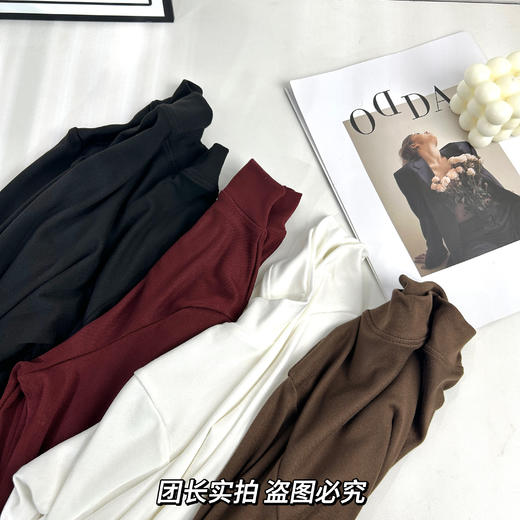 捡漏薅羊毛🐑39.9元带走2件💰【茧墨】轻柔羽衣德绒半高领面膜衫🔥 🧡线下专柜价：99.9元/件 ❎ 💚本团破价：39.9元/2件  商品图5