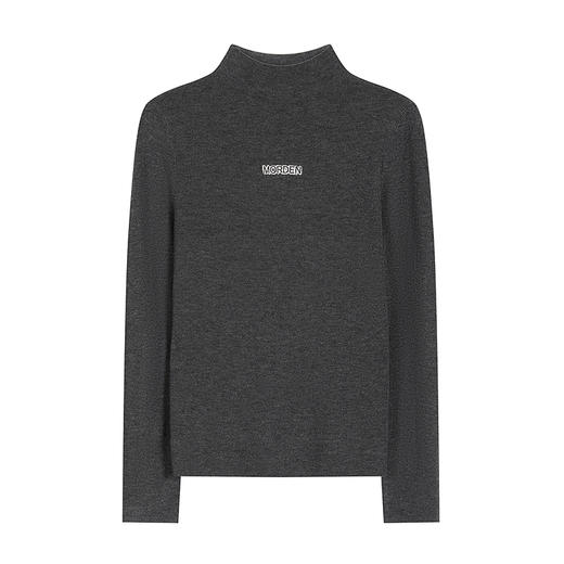 NEELLY纳俪商场同款冬季新款修身软糯打底针织衫女亲肤淡人系上衣N25101A01007 商品图3