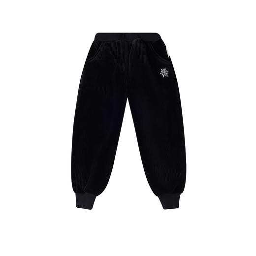 笛莎Deesha 童装女童裤子2025冬新款雪花装饰标束脚裤  商品图4