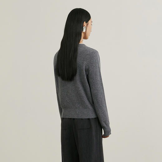 NEELLY纳俪商场同款冬季新款假两件针织衫女短款慵懒休闲针织衫N25104A04554 商品图1