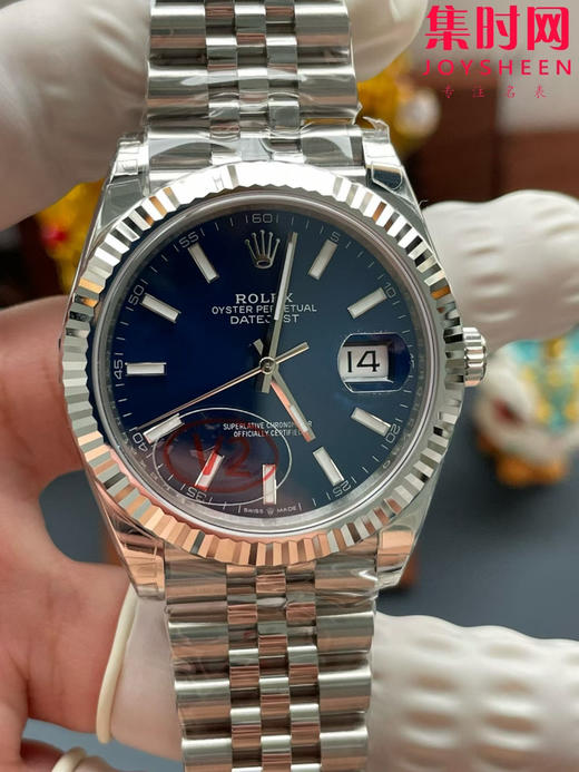 劳力士 VS日志41系列 VS日志V2版 蓝色盘 男士腕表 丹东3235机 五珠带 表径41mm 商品图0