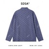 SDSA男士秋冬新款痞帅男装潮牌满印圆形半高领长袖T恤百搭简约 商品缩略图5