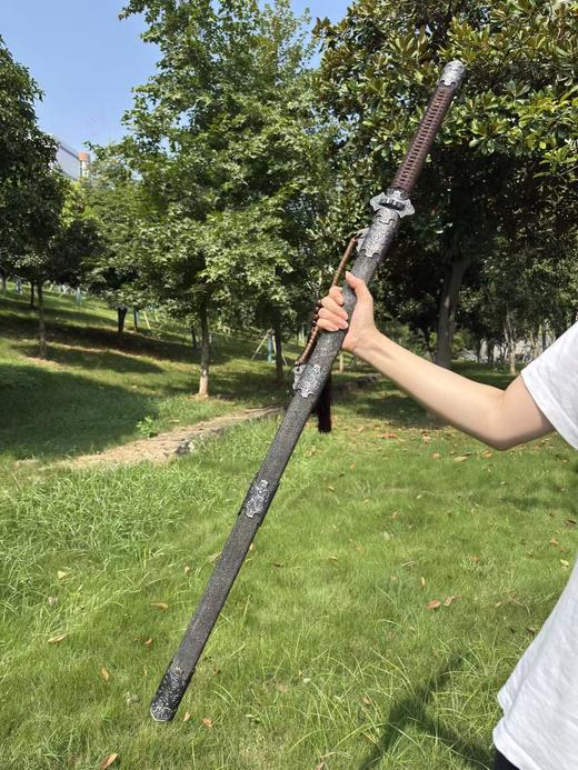 三希堂 乌骓系列  铁地卷草唐剑  未开刃 商品图3