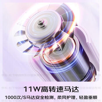 松下（Panasonic）花芯护发吹风机高速家用电吹风速干大功率不伤发纳诺怡水光离子生日母亲节礼物芍药粉EH-JNW6A 商品图3