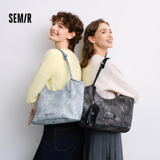 森马包包女托特包大容量通勤单肩包2025新款手提包流行腋下包卡通 商品图0