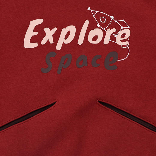 棉果果冬季新品男童复合奥利绒保暖加绒圆领套头卫衣M412180425749 商品图3