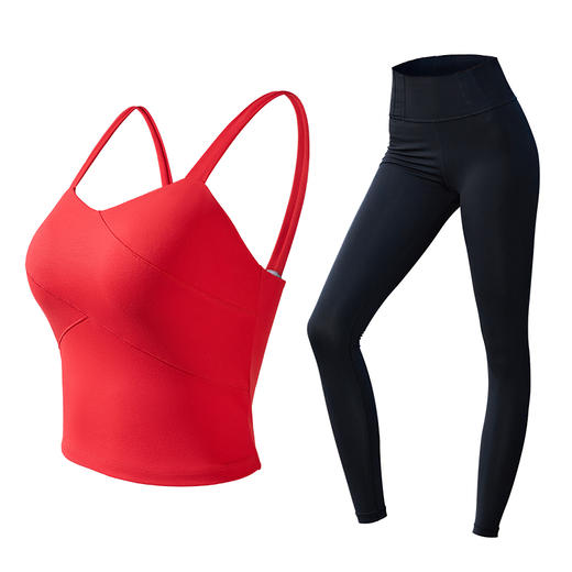 [限量款]悠妍专业瑜伽服女背心套装BX25102+KZ22212 商品图8