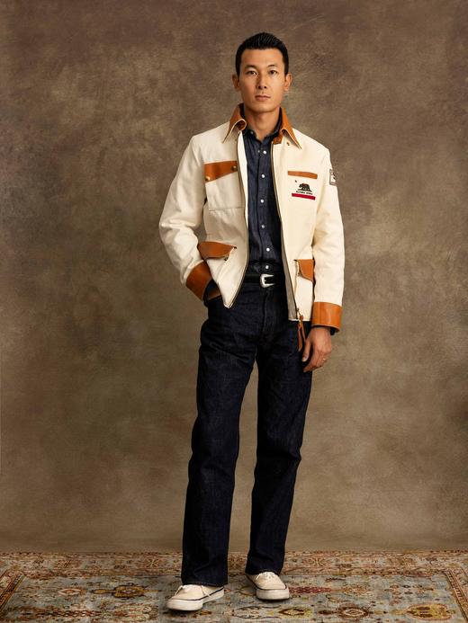 Chapal「Pebble Beach」白色帆布驾驶夹克 商品图0