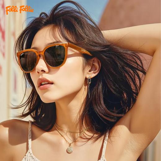 follifollie宝丽来墨镜浅色墨镜FF80901 柔软佩戴舒适不压鼻子 时尚百搭 商品图0