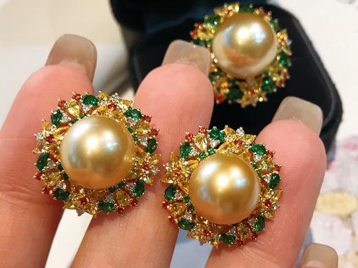 秘密花园金珠耳钉 商品图1